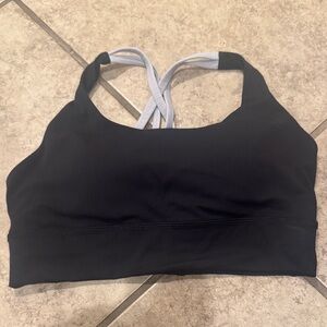 Lululemon Athletica Black and Gray Sports Bra